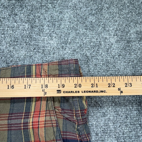 Izod Shorts Mens 40 Plaid Lightweight Golf Flat Front Preppy‎ 10" Inseam Cotton - Picture 7 of 9